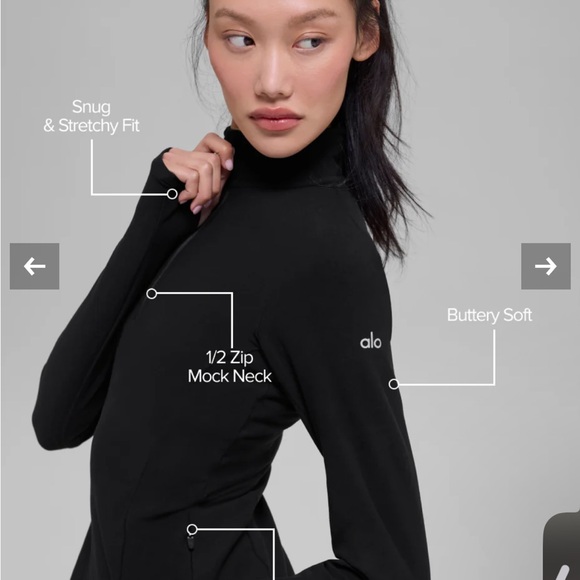 ALO Yoga Tops - ALO Yoga Black AloSoft 1/2 Zip PulloverSOLD
NOT AVAILABLE